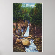 View of Bash-Bish Falls near Great Barrington
