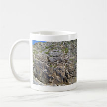 View of Beautiful Mountain with small bushes Mug