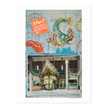 View of Bernstein's Fish Grotto with Fish Post Cards