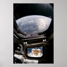 View of Earth from Space Shuttle Discovery Poster