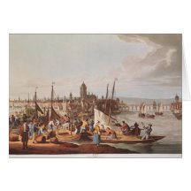 View of Frankfurt, 1814 Greeting Cards