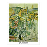 View Of Gardanne By Paul Cezanne Post Card