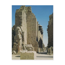 View of Great Court, entrance to the Hypostyle Postcards