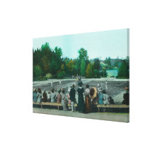 View of Hotel del Monte Tennis Grounds Gallery Wrapped Canvas