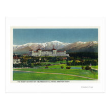 View of Mt Washington Hotel, Presidential Range Post Card