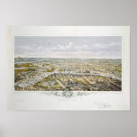 View of Paris from Bois de Boulogne posters
