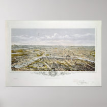 View of Paris from Bois de Boulogne Print