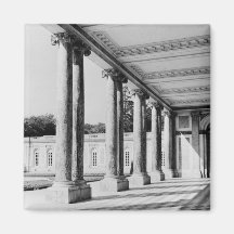 View of peristyle and left wing of the Trianon Refrigerator Magnets