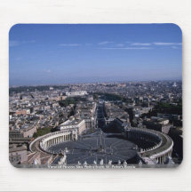 View of Piazza San Pietro from St. Peter's Basilic Mousepad