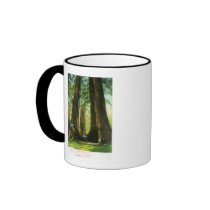 View of Redwood Twins at Big Tree Grove Coffee Mugs