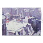 View of Roofs  or Roofs under Snow, 1878 Card