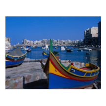 View of St. Julian, Malta Post Cards