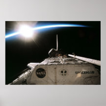 View of Sunrise from Space Shuttle Endeavour Print