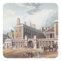 View of the Admiralty, 1818 Square Sticker
