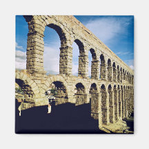 View of the aqueduct refrigerator magnet
