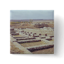 View of the archaeological site, 1450-1200 BC Pinback Buttons