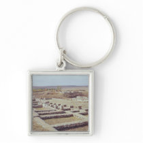 View of the archaeological site, 1450-1200 BC Keychain