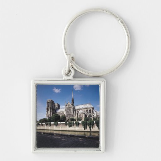 View of the Cathedral from the Seine, 1163-1345 Keychain