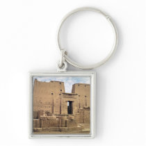 View of the first pylon of the Temple of Horus Key Chains