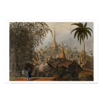 View of the Great Dagon Pagoda and Adjacent Scener posters