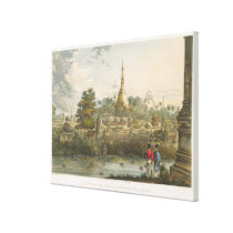 View of the Great Dagon Pagoda at Rangoon from the canvas prints