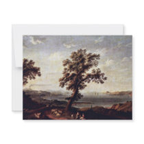 View Of The Gulf Of Baja By Hackert Jacob Philipp Custom Invitations