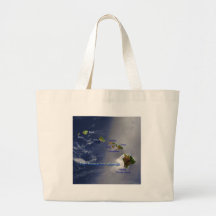 View of the Hawaiian Islands Canvas Bag