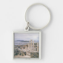 View of the House of Cleopatra Keychain