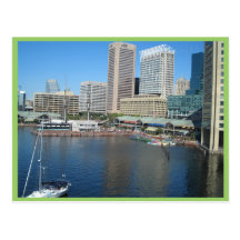 View Of The Inner Harbour Area At Baltimore, Md. Postcards