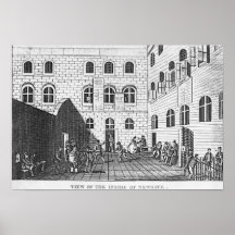 View of the Inside of Newgate, 1809 Posters