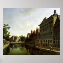 View of the Kloveniersburgwal in Amsterdam Posters