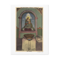 View of the Mission & Baptistry Post Card