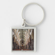 View of the nave, built 1215-55 keychains