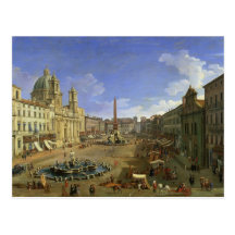 View of the Piazza Navona, Rome Post Cards