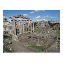 View of the Roman Forum of 179 AD Postcard