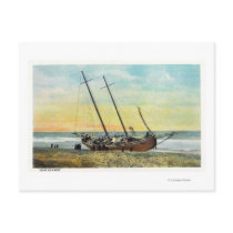 View of the Rum Runner Ship Ashore Postcards