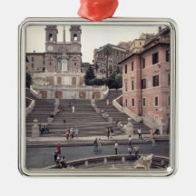 View of the Spanish Steps or Scalinata Christmas Tree Ornament