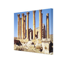 View of the Temple of Artemis, built c.386 AD Gallery Wrapped Canvas