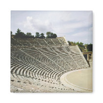 View of the theatre, c.360 BC Refrigerator Magnet