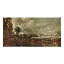 View Of The Waterloo Bridge From Whitehall Stairs Custom Photo Card