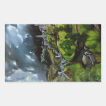 'View of Toledo' Rectangular Sticker