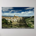 View of village, Villarluengo, Aragon, Spain in Eu Posters