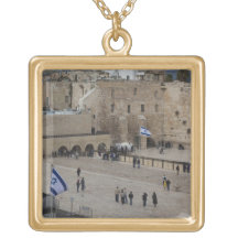 View of Western Wall Plaza, late afternoon Custom Jewelry