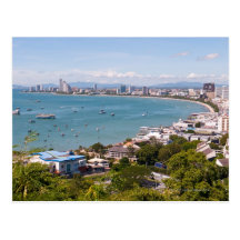 View over Pattaya bay. Post Card