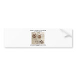 Views Of A Foetus In The Womb (Leonardo da Vinci) Bumper Stickers