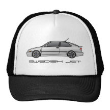 viggen_silver, Swedish jet Trucker Hat