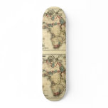Viintage 1874 Map of Africa  Antique African Print Skate Board Deck