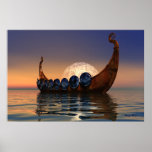 VIKING BOAT 2 CANVAS PRINT
