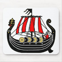 Viking Long Ship for Vikings Mouse Pad