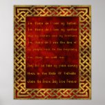 Viking Prayer Poster posters